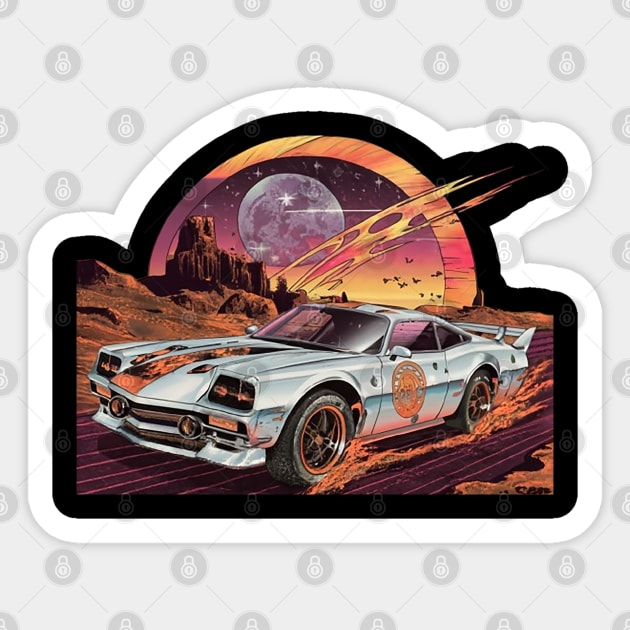 Galaxy Racer Sticker by DIGITAL MERCH CREATIONS